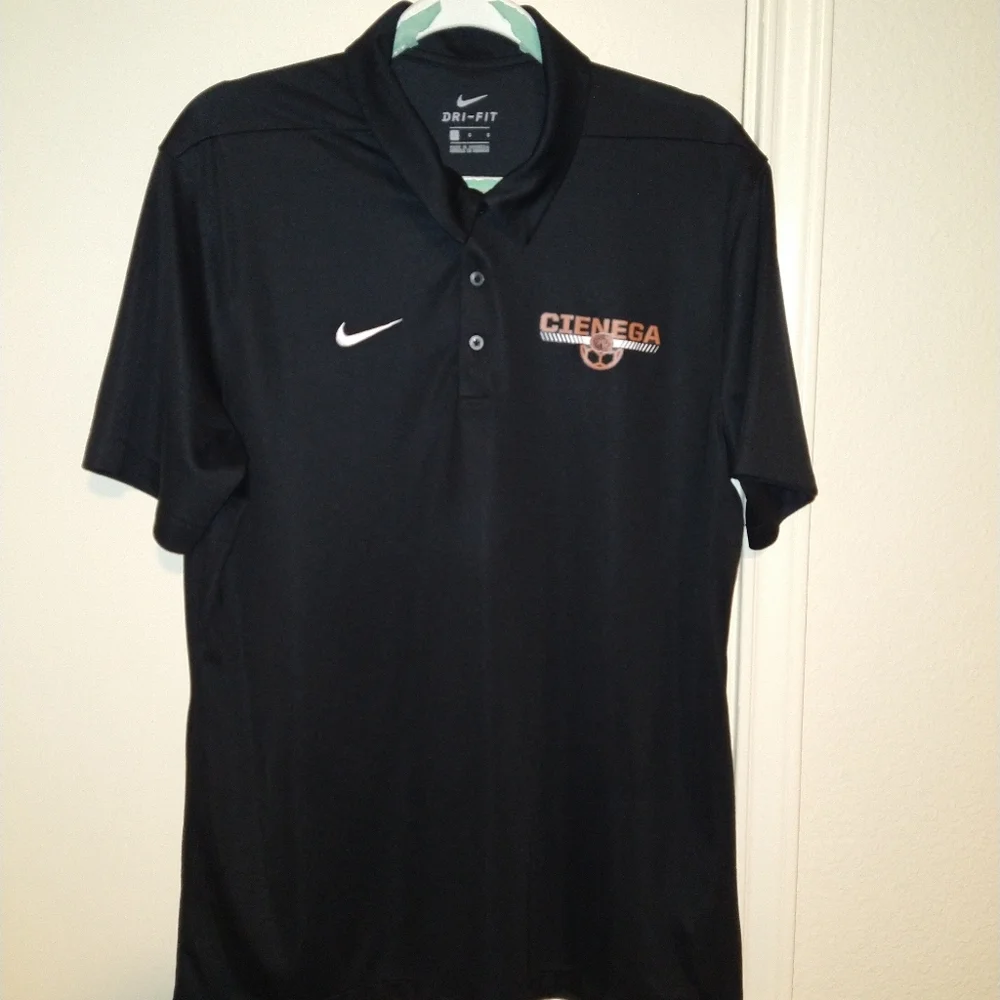 Nike Black Short Sleeve Polo Shirt Men's sz Large